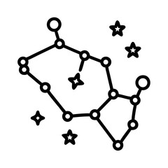 constellation flat vector