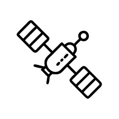 space-station flat vector