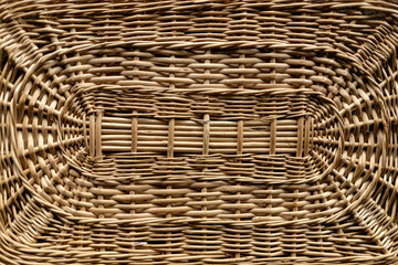 Woven basket showcasing intricate craftsmanship and design