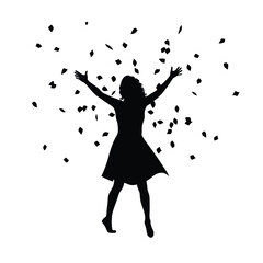 dancing girl silhouette