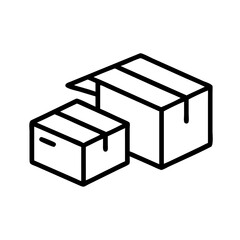 boxes flat vector