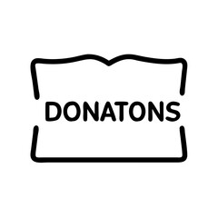 flyer-donate flat vector