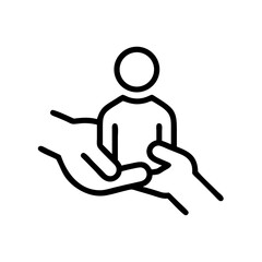 human-help flat vector