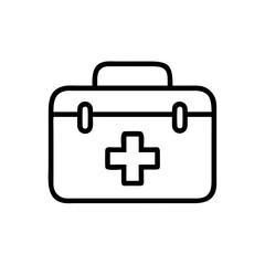 first-aid-kit flat vector