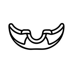 mouth-guard flat vector
