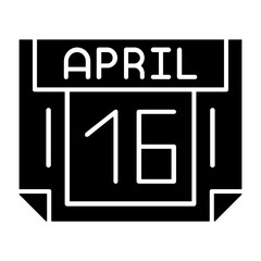 16 April Solid Style Icon