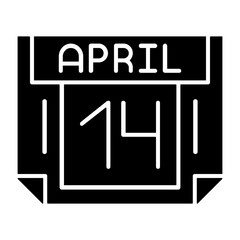 14 April Solid Style Icon