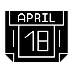 18 April Solid Style Icon
