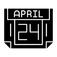 24 April Solid Style Icon