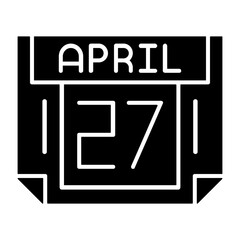 27 April Solid Style Icon