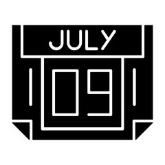9 July Solid Style Icon