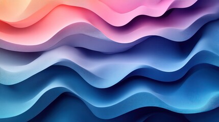 Fototapeta premium Abstract Colorful Waves: A Symphony of Hues and Curves