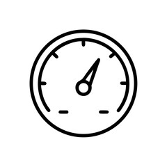 speedometer flat vector