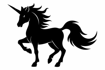 Big horse silhouette 