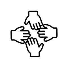 teamwork flat vector