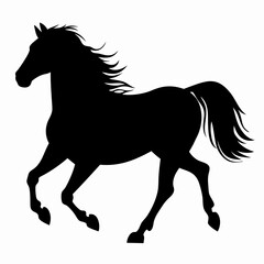 Big horse silhouette 
