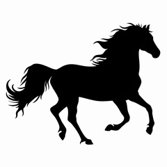 Big horse silhouette 