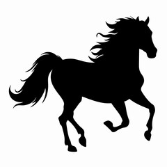 Big horse silhouette 