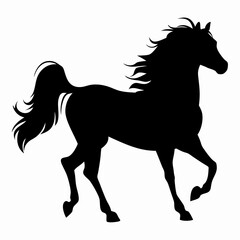 Big horse silhouette 