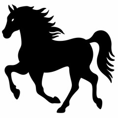 Big horse silhouette 