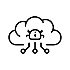 ai-cloud flat vector