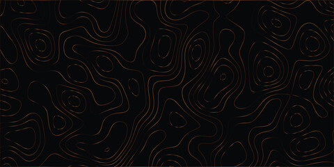Flowing contour line art in a seamless pattern inspired by topographic elevation

