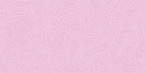 Fototapeta premium Seamless contour texture with topographic flow lines in artistic representation