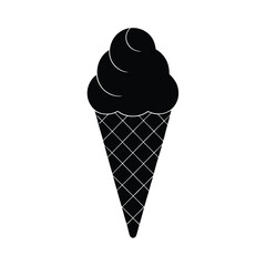 ice cream cone isolated