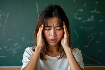 Confused woman - people feeling confusion and chaos