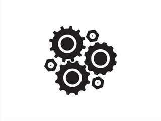 Technology, Engineering, Industry, Cogwheels, Wheel icon vector