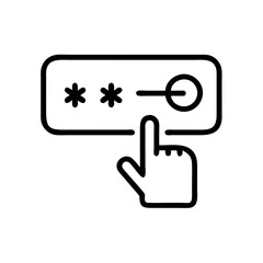 login-button flat vector