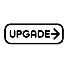 upgrade-button flat vector