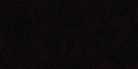Continuous mapping-style pattern with elevation lines in a flowing organic layout

