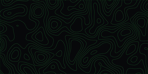 Stylized terrain map design featuring artistic flowing contours and topographic influence

