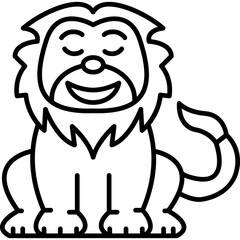 Lion Relieved Icon