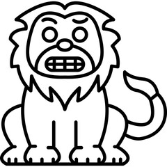 Lion Grimacing Icon