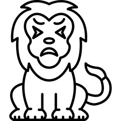 Lion Persevering Icon