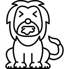 Lion Vomiting Icon