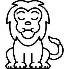 Lion Nauseated Icon