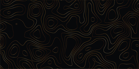 Fluid elevation contour background with smooth flowing lines in seamless layout

