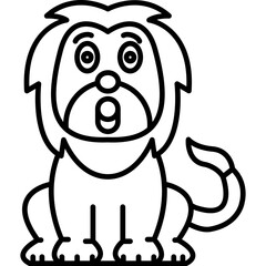 Lion Surprised Icon
