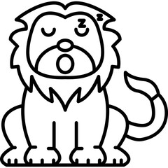 Lion Sleeping Icon