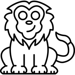 Fototapeta premium Lion Cool Icon