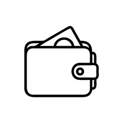 wallet flat vector