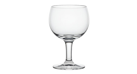 Isolated Empty Wine Glass with Stem and Foot