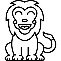 Lion Cute Icon