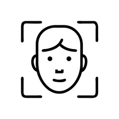 face-id flat vector