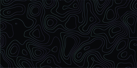 Seamless vector pattern inspired by topography and terrain contours in elegant linework

