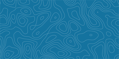 Topographic inspired seamless contour pattern with organic flowing movement

