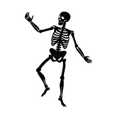 silhouette of a man running